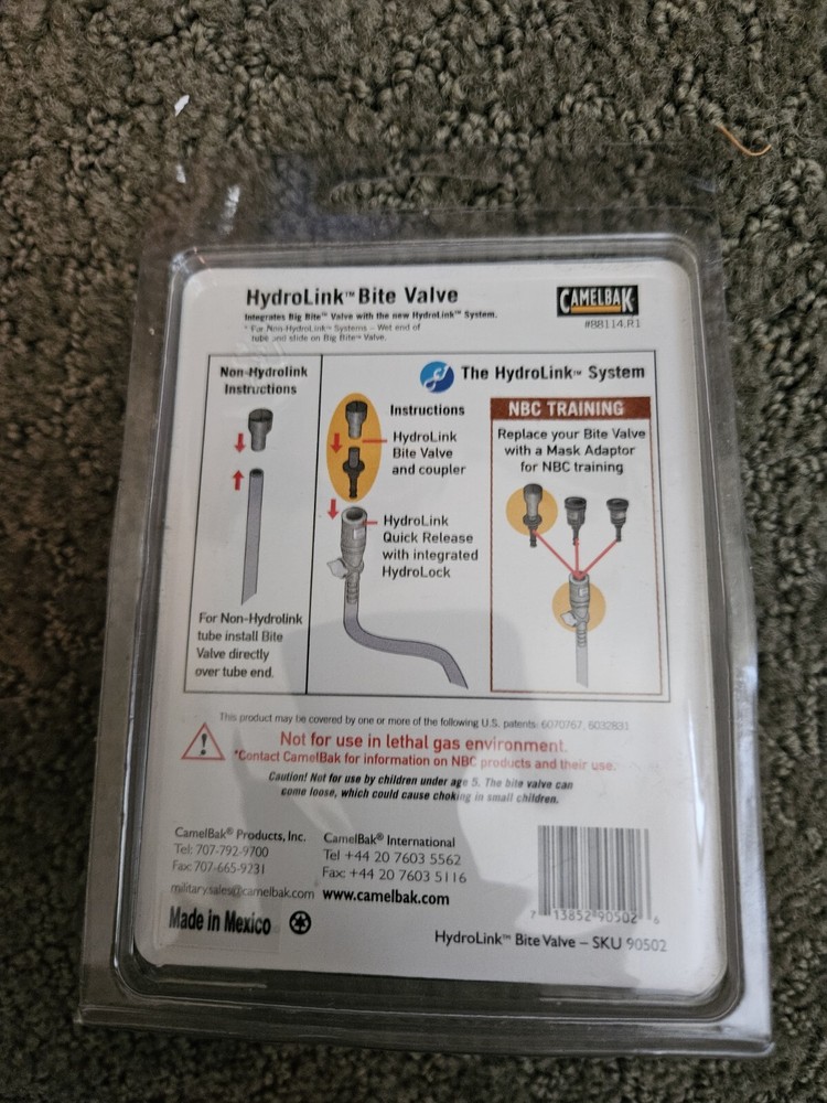 Camelbak Hydrolink Bite Value, New & Sealed