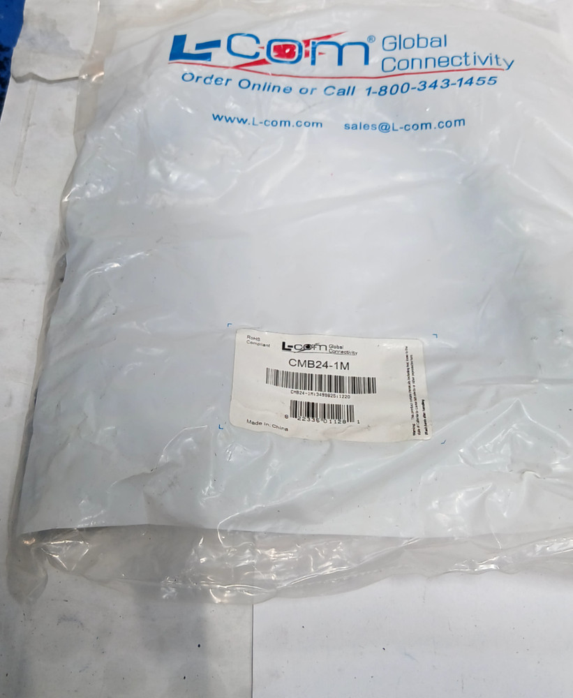 L-COM CMB24-1M 1M Molded IEEE-488 Cable (BR4B.3B1)