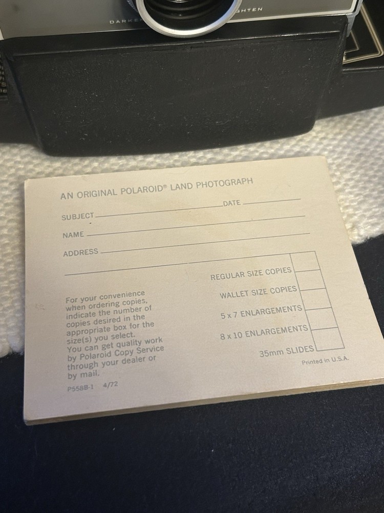 Polaroid Land Camera 240 With Case & Accessories.