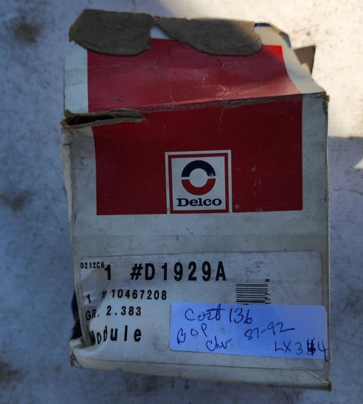 Delco D1929A Ignition Control Module 10467208