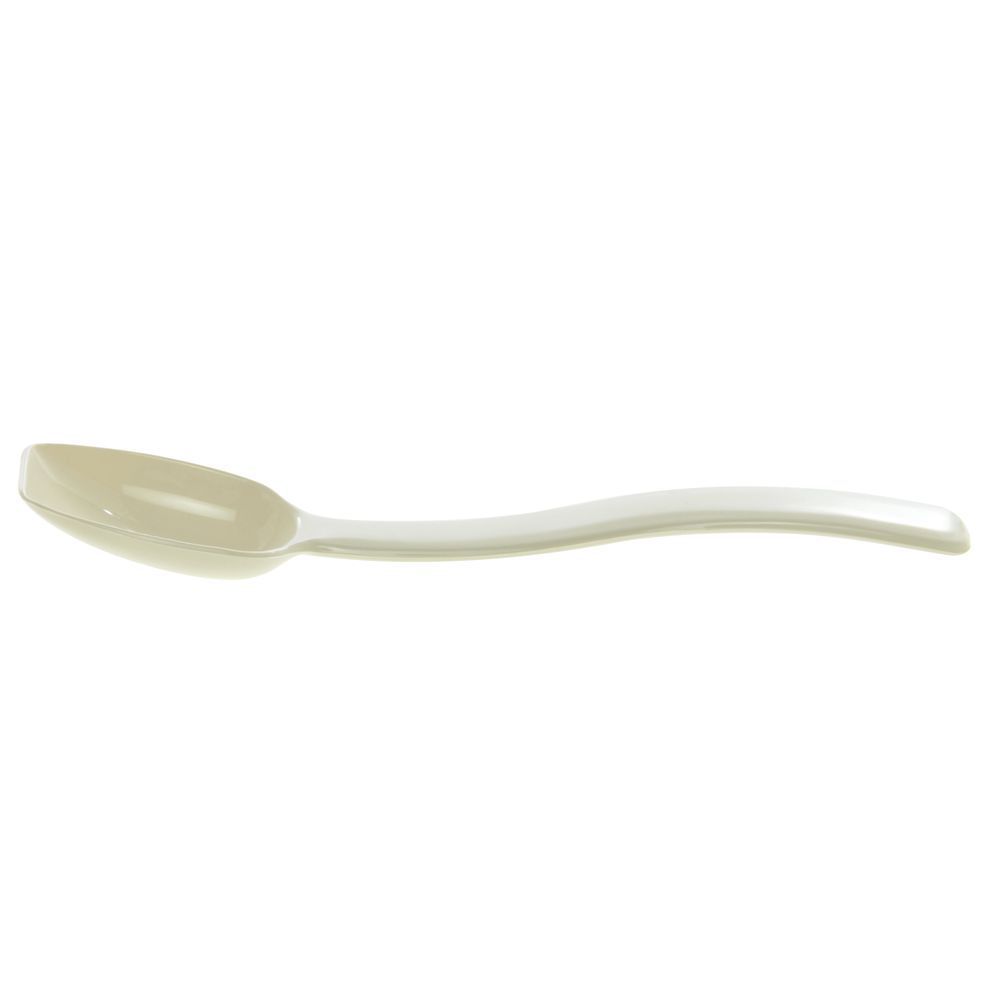CFS Plastic Solid Spoon, 9 Inches, White