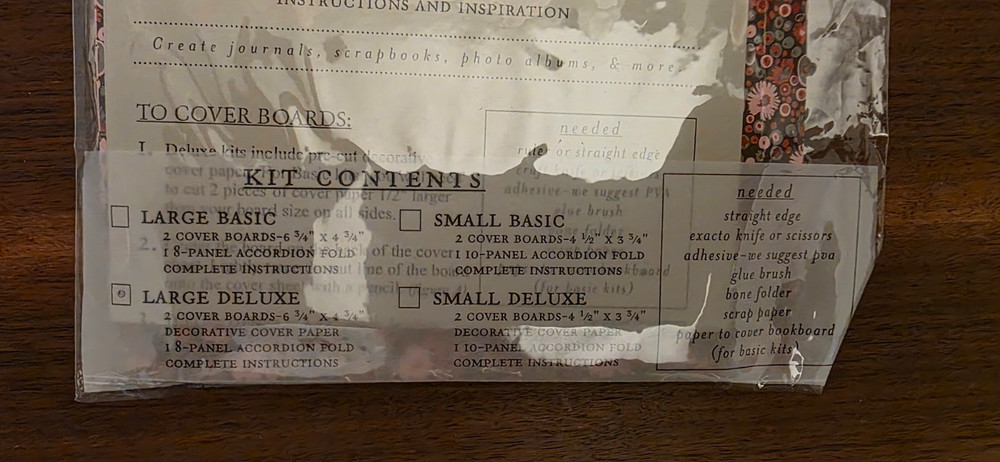 Paper Source Accordian Bookbinding Kit