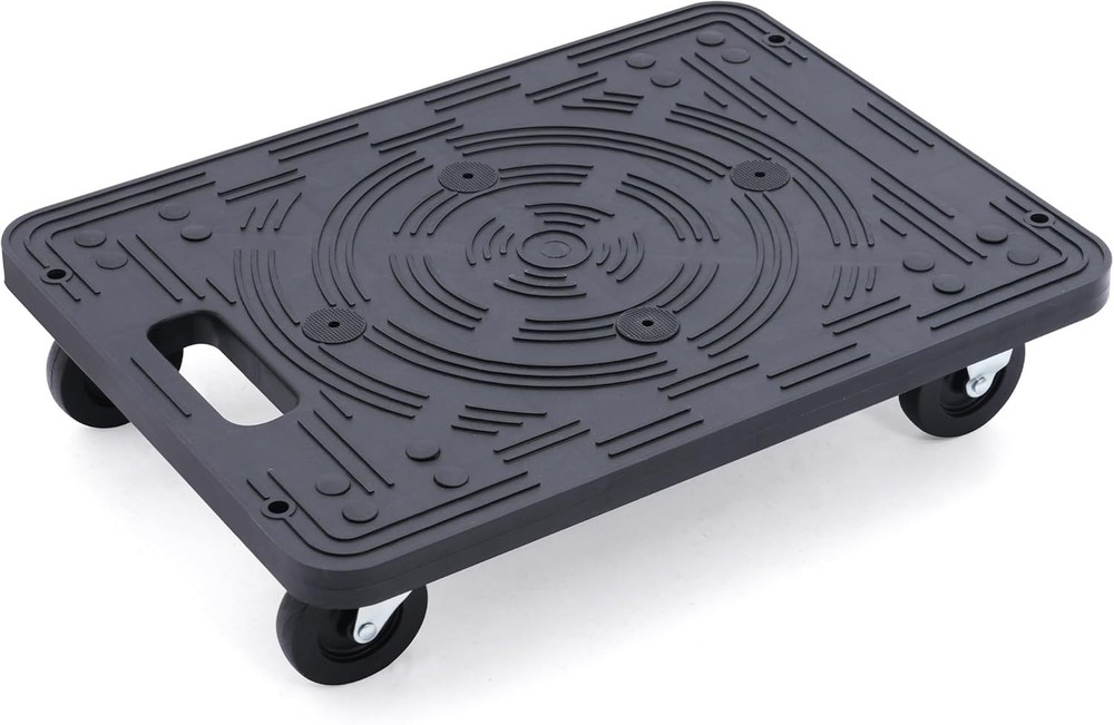 200 lb Capacity Lightweight Polypropylene Movers Dolly with Non-Slip Surface