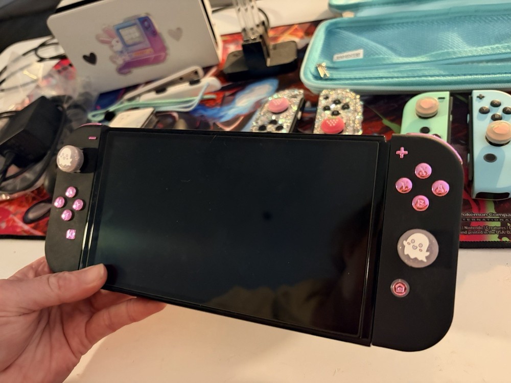 Nintendo Switch OLED Console Bundle with Dock, Joy-Cons, Carrying Case