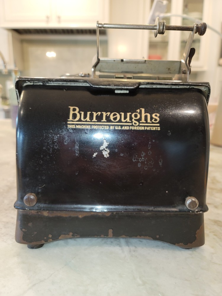Antique 1920's Working Burroughs Class 3 Adding Machine