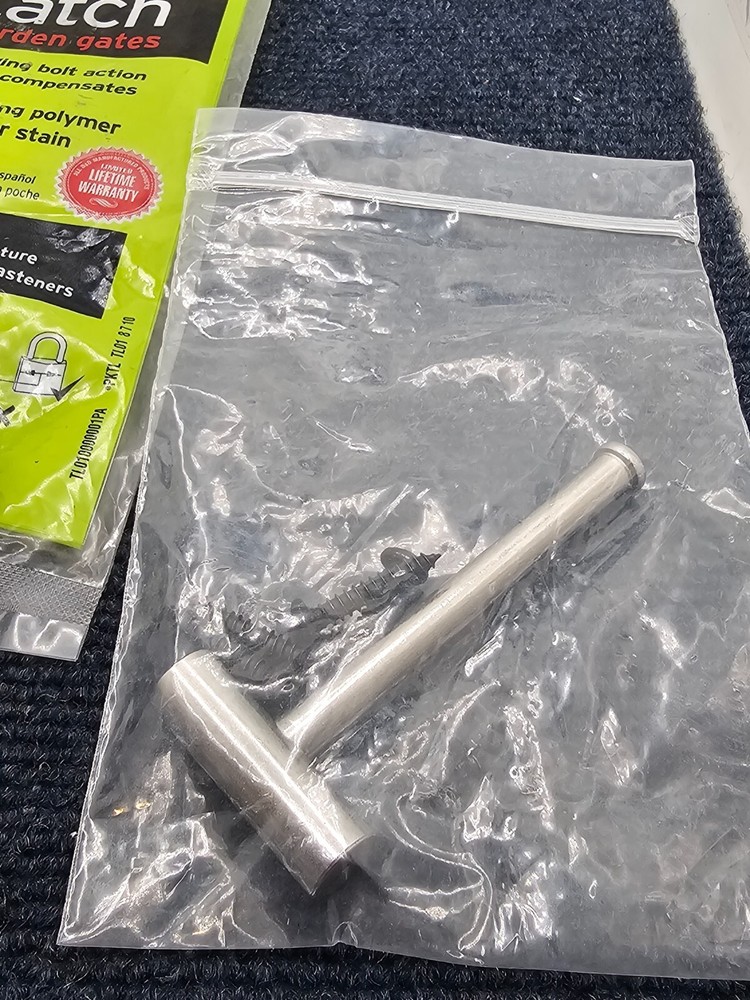 D&D Technologies TL01: T-Latch Action Gate Latch, Padlock Gravity Gate Latch