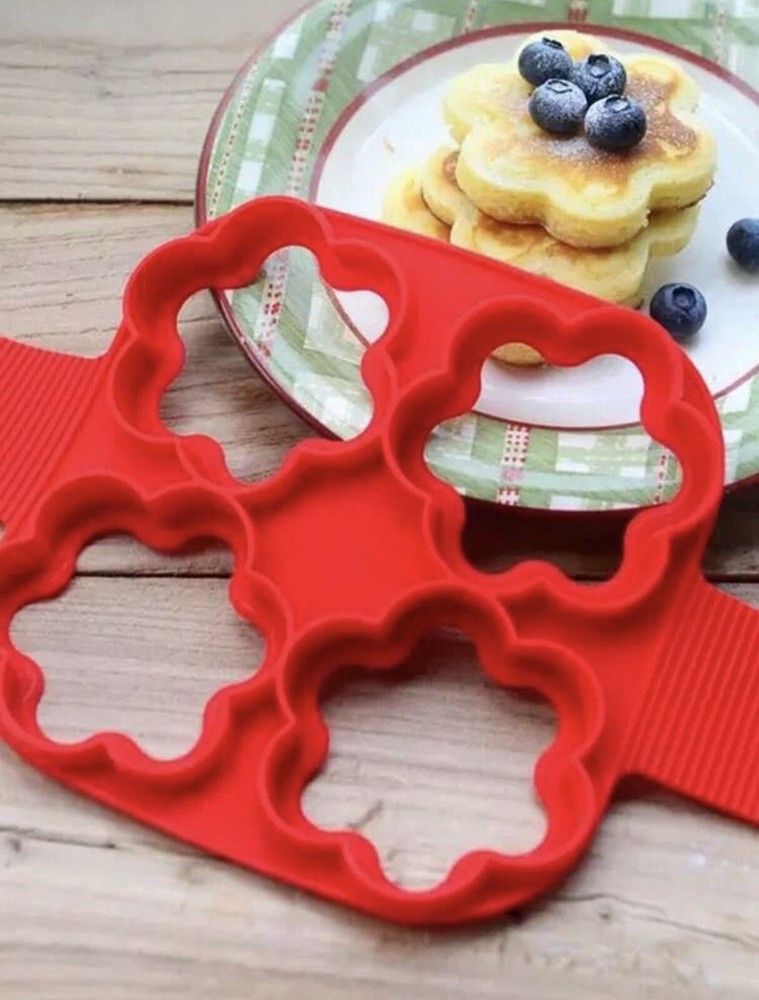 4 Holes Silicone Mold Pancake Maker Nonstick Egg Ring Maker
