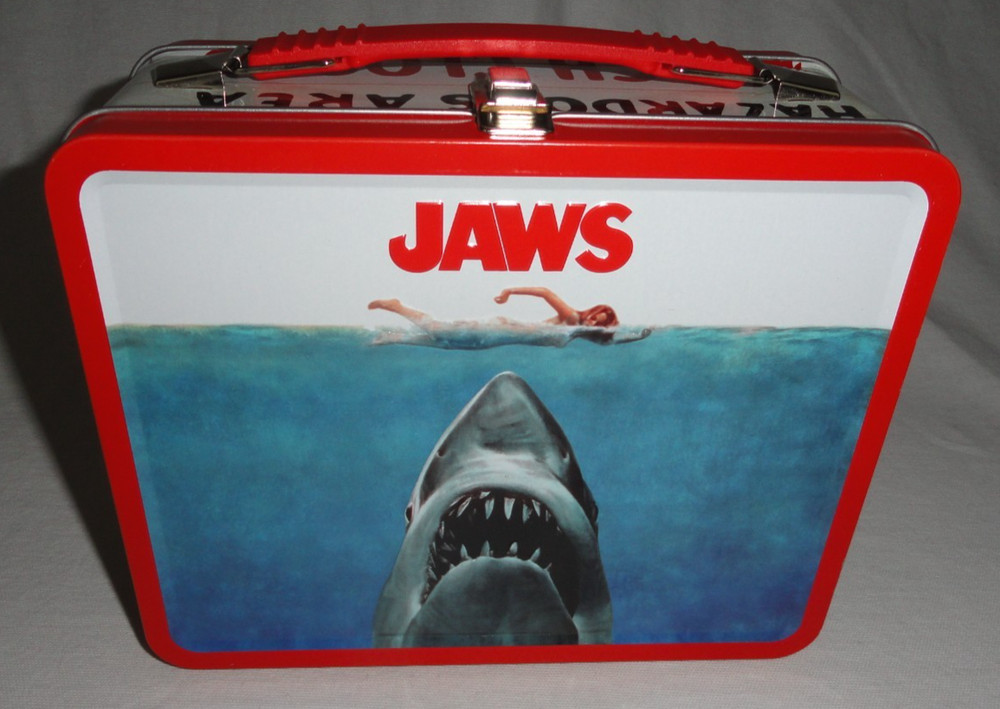 JAWS LUNCH BOX - UNIVERSAL STUDIOS EXCLUSIVE TIN LUNCH PAIL - DISPLAYED ONLY