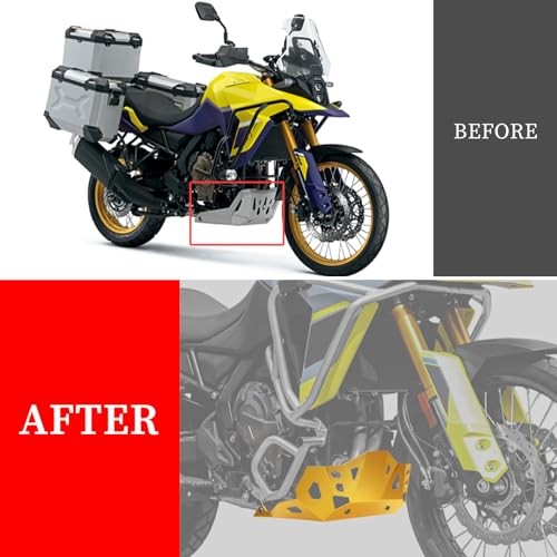 Front Skid Plate Lower Engine Bash Cover Guard Protector for V-Storm 800DE Gold