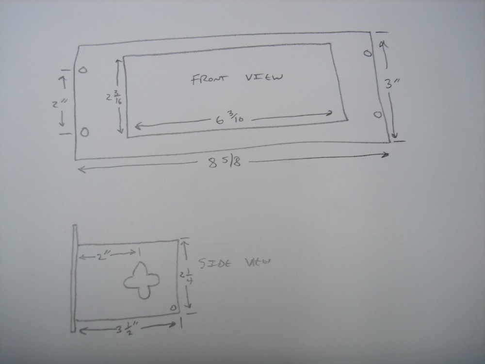 Federal Signal Switch Box Mounting Bracket
