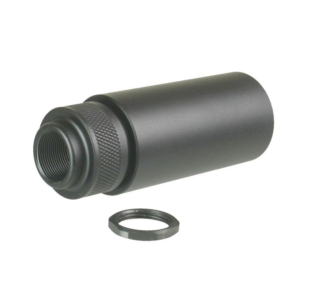 11/16X24 Low Concussion 3.2" Extension Compensator Solid Tube Muzzle Brake