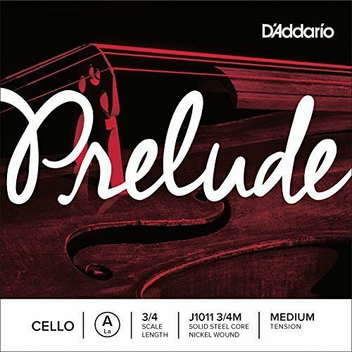 D'Addario Prelude Cello Single A/C/G String, 3/4 scale