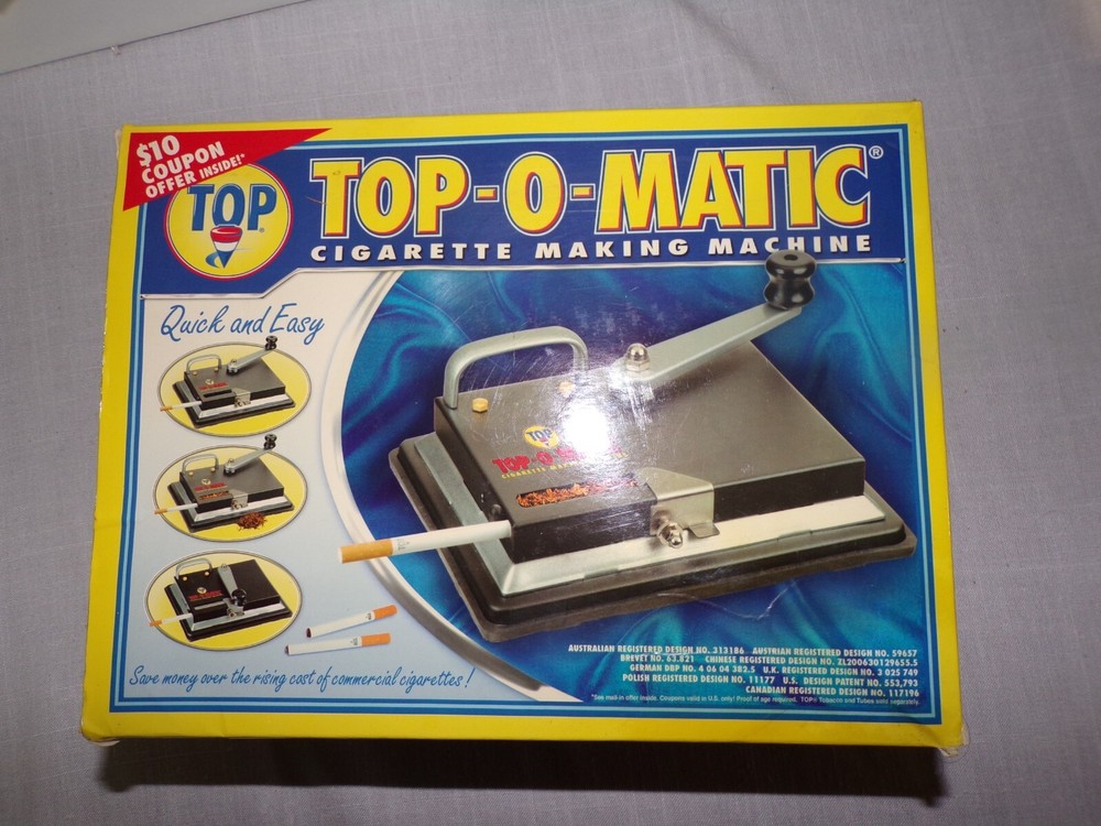 Cigarette Rolling Machine, New Top-O-Matic