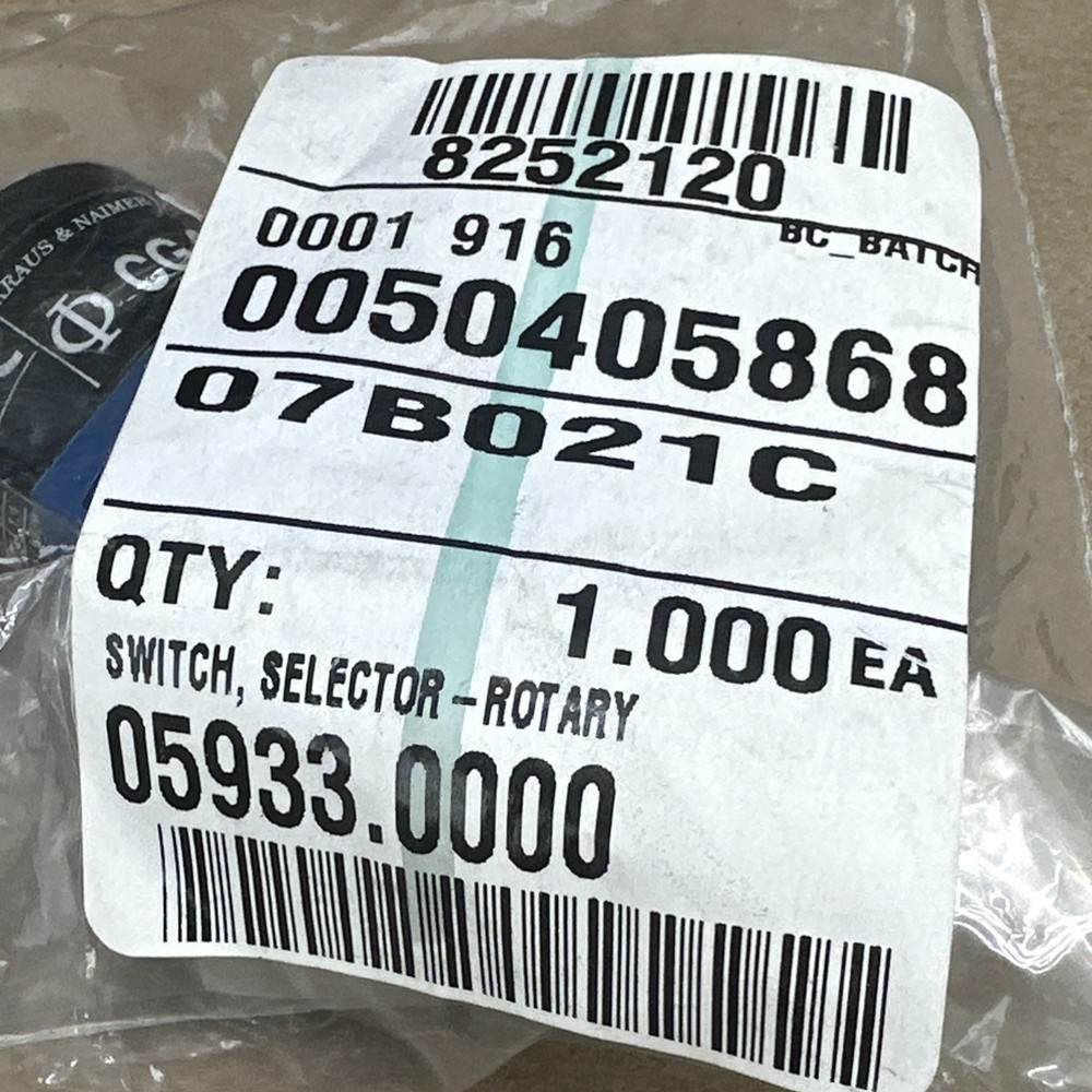 BUNN Rotary Selector Switch 05933.0000 Genuine OEM Replacement - NEW SURPLUS