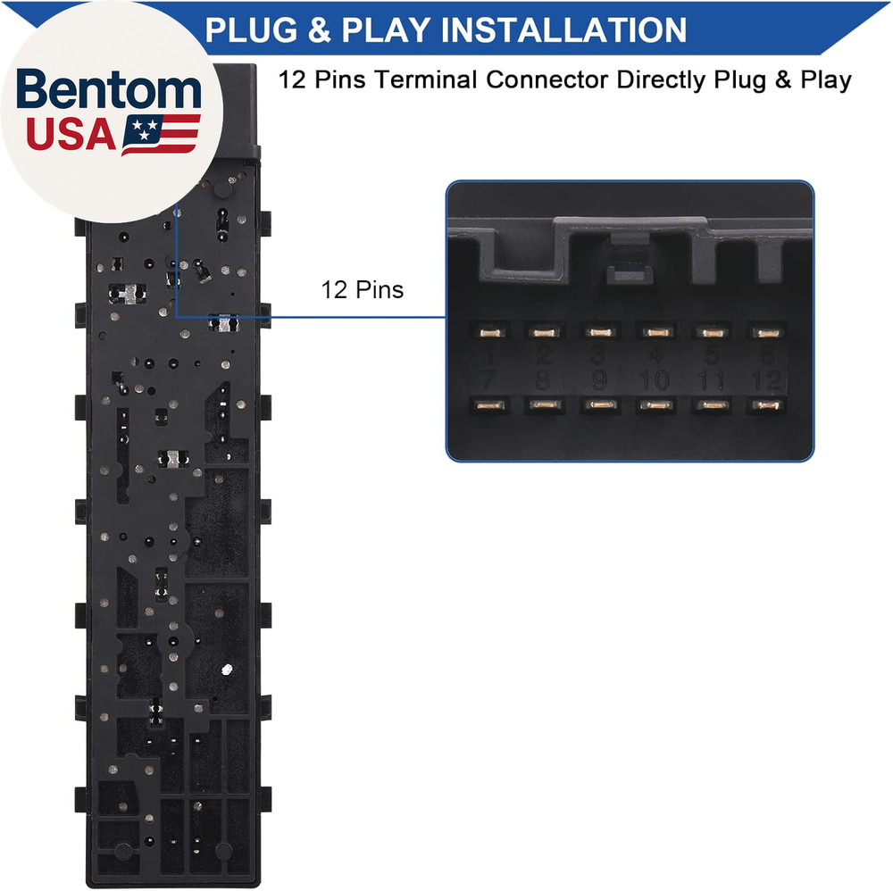 Front Left Driver Side Power Seat Switch Compatible with Ford Explorer Expeditio