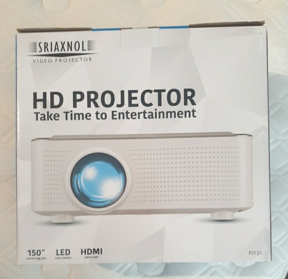 HD Projector LED 150" HDMI SRIAXNOL PJ131 BUNDLE