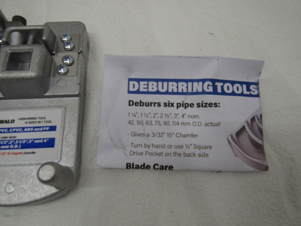 Debialo Deburring Tool For PVC,CPVC,ABS, and PP 6 Sizes in 1 Tool