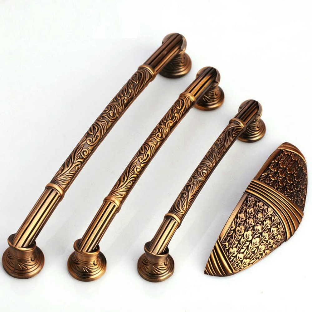 Vintage Brass Kitchen Cabinet Pull Dresser Pull Drawer Pulls Handles Knobs