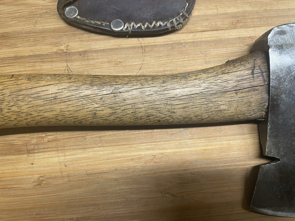 Vintage Plumb Hatchet With Nail Puller Original Handle Sheath