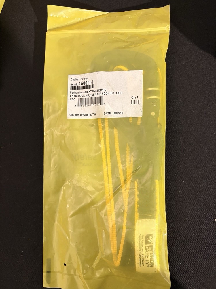 Capital Safety Python Hook2Loop tool lanyard Item#: 1500051
