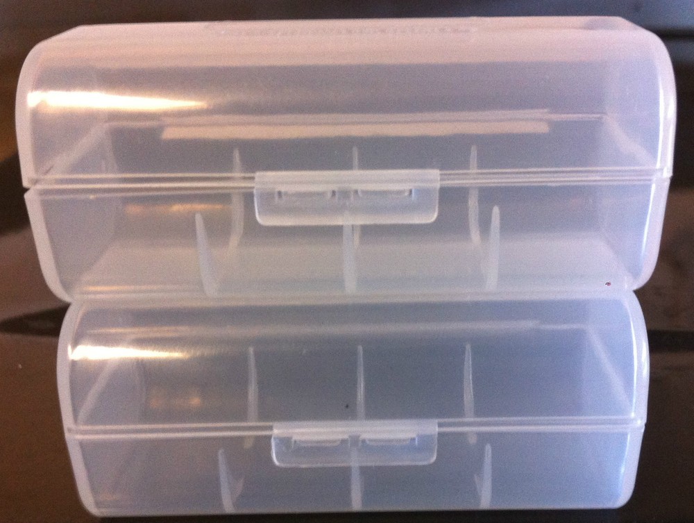 Brand New "2" Plastic Storage Case Holder Boxes for 26650 Battery