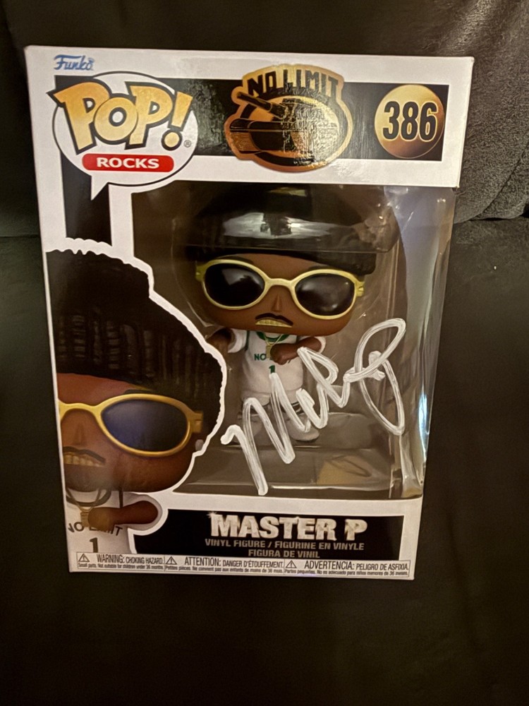 Master P (Rapper) Signed Autograph No Limit Funko Pop Pic Proof
