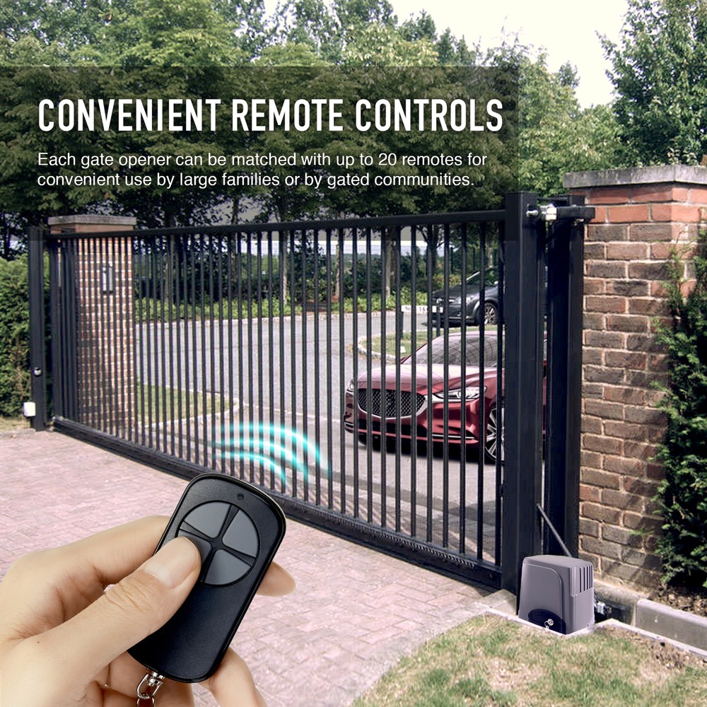 Sliding Gate Opener Electric Operator Remote Control Auto Roller 1400lbs TET