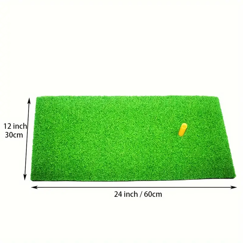 Golf Swing Hitting Mat Artificial Turf Portable Practice Tee Training Home Use