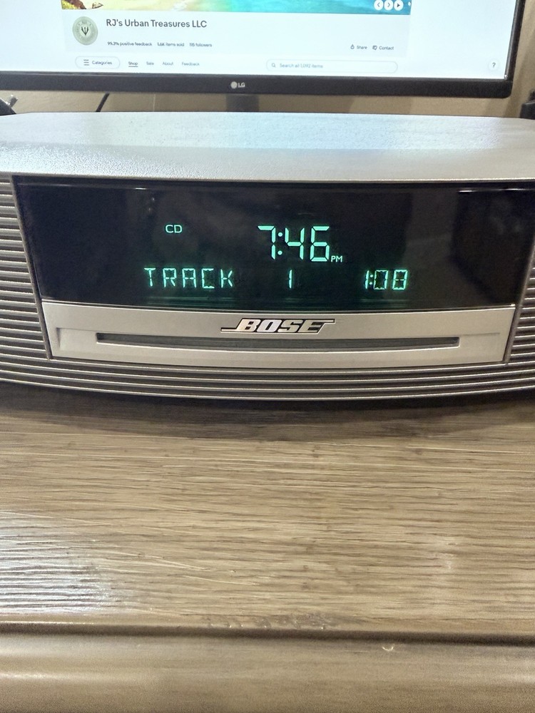 Bose Wave Music System Graphite Grey w Remote, Power Cable, Ant, Manual EUC