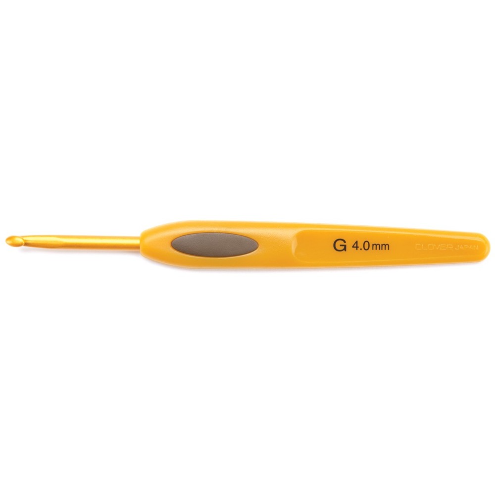 Clover Soft Touch Crochet Hook-Size G7/4mm - 1007G