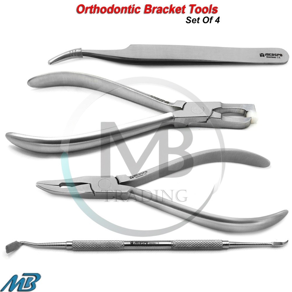 Orthodontic Band Pusher Placing Holding Forceps Bracket Placement Dental Tools