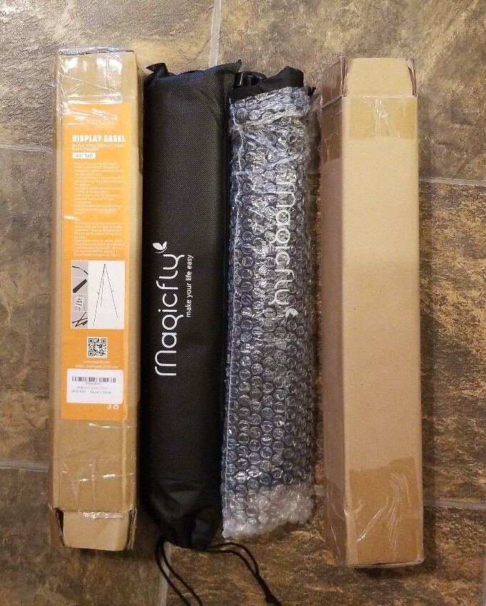 2x- New Magicfly Easy Folding Display Telescoping Easel 63” Tall