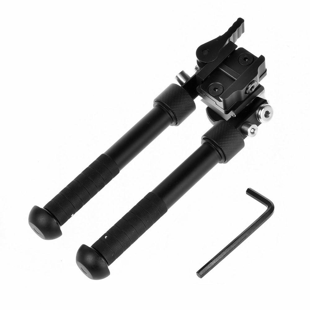 6" to 9"Tactical Adjustable Legs Rifle Bipod spring return for sling swivel stud