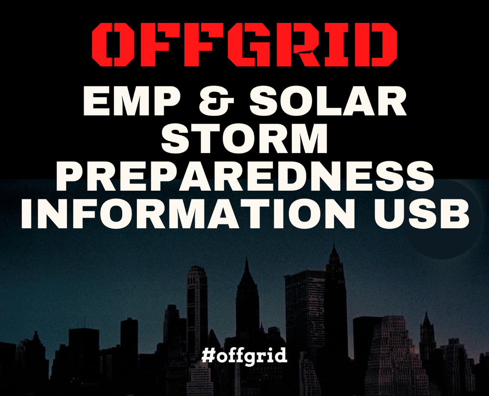 SHTF Survival & Prepper Information Library Collection USB -Get Ready & Prepare