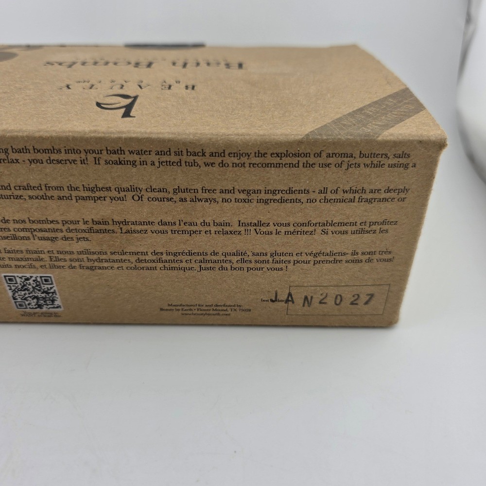 Beauty By Earth Soak Aromatherapy Bath Bombs 6pc Handmade Set