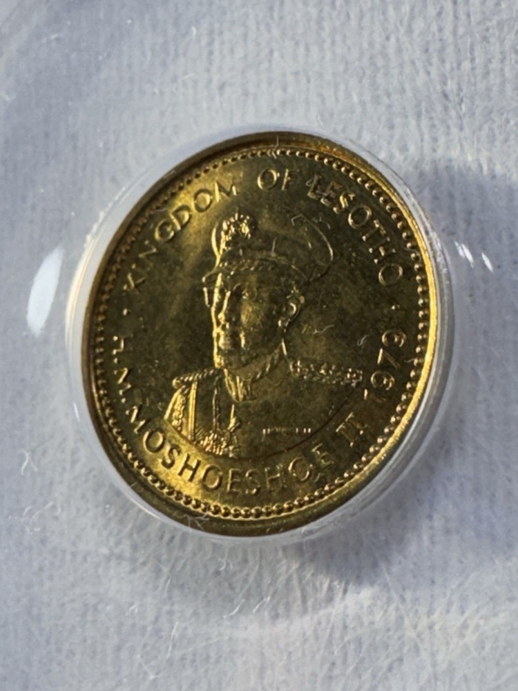 1979 Lesotho 1 Sente Graded MS 66 by ANACS Basotho Hat