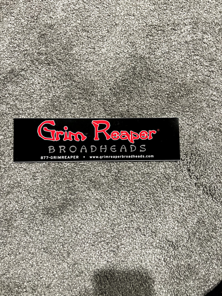 Black and Red Grim Reaper Broadheads Sticker (NICE)