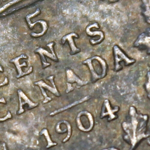 1904 Canada 5 Cents Silver Error/Variety?