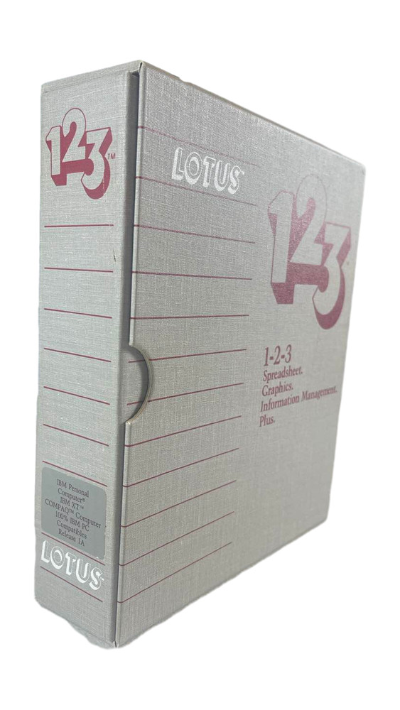 1984 Lotus 1-2-3 Release 1A Spreadsheet Software IBM PC Manual Box Set