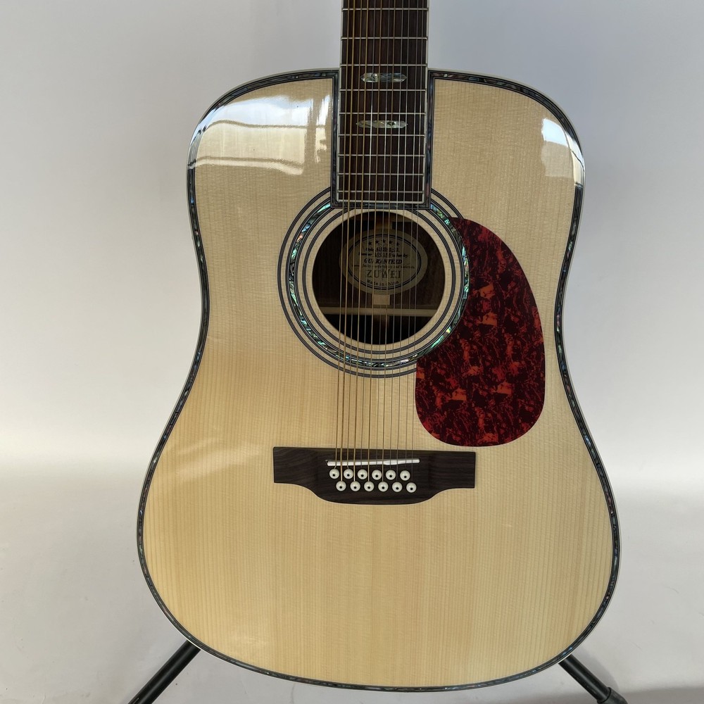 Handmade ZUWEI D45 12 String Acoustic Electric Guitar Solid Spruce Top