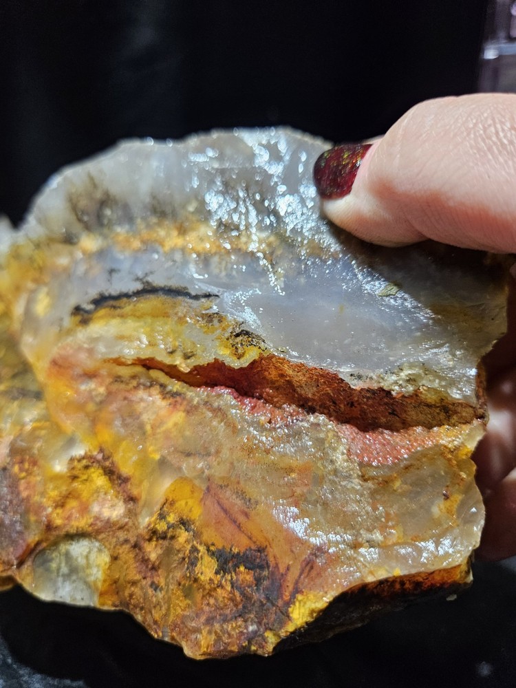 Plume Agate Multicolored Specimen Natural Form (6lbs 11oz)