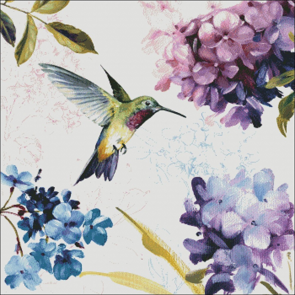 Chart Needlework Embroidery DIY Counted Cross Stitch Pattern - Spring Nectar