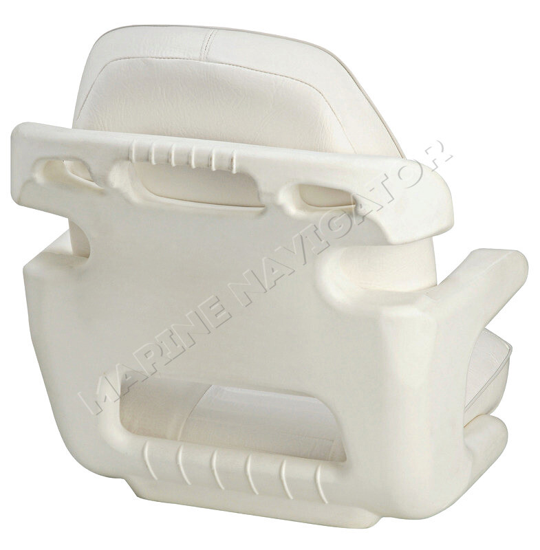 Osculati COMFORT White Polyethylene Bucket Seat Equipped with Threaded Inserts