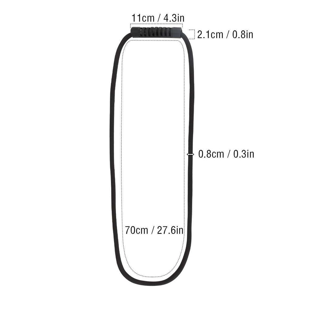 2PC 27.6'' Storage Straps Hook Loop Extension Cord Storage Holder Organizer Rope