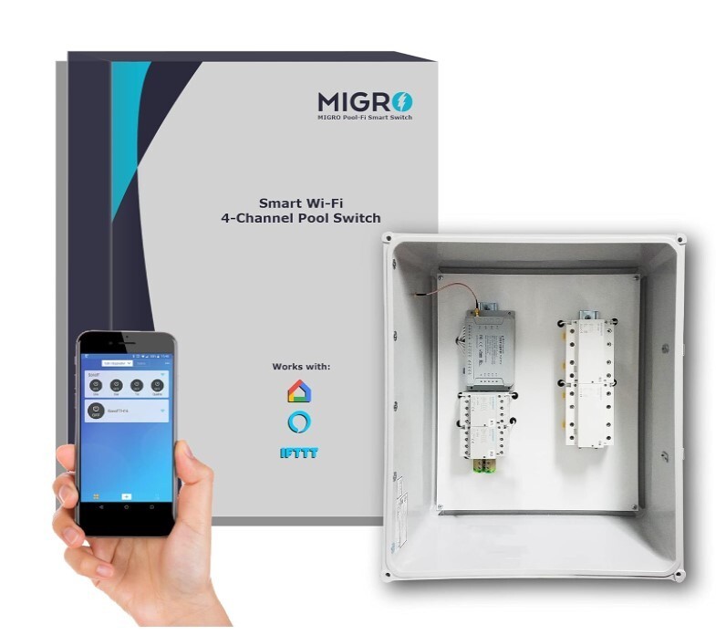 Pool Control, Pump,Water Heater,Lights,Timer,Smartphone access,Alexa