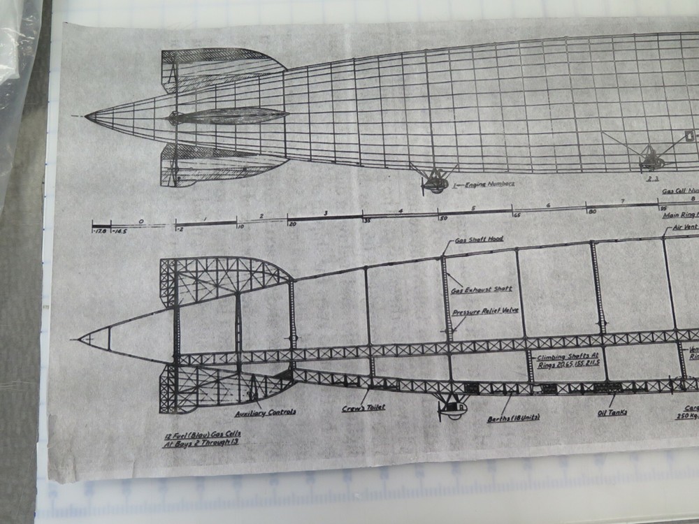 GRAF ZEPPELIN LZ -127 Dirigible LINES PLANS