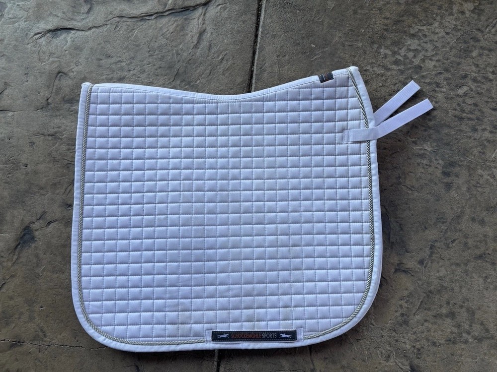 Schockemole Dressage Saddle Pad -white