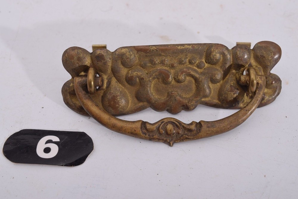 Salvaged Antique Variations - 19th Century Pressed Metal Bail Pull(s) & Hardware