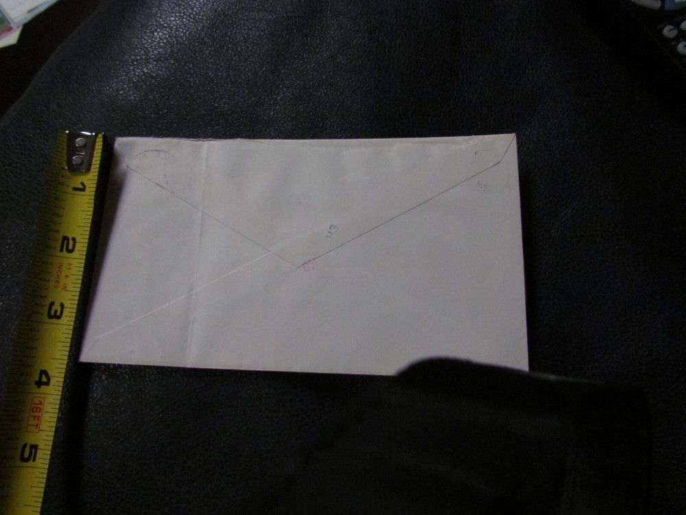 George Jumonville Autographed Envelope JSA Auction Certified