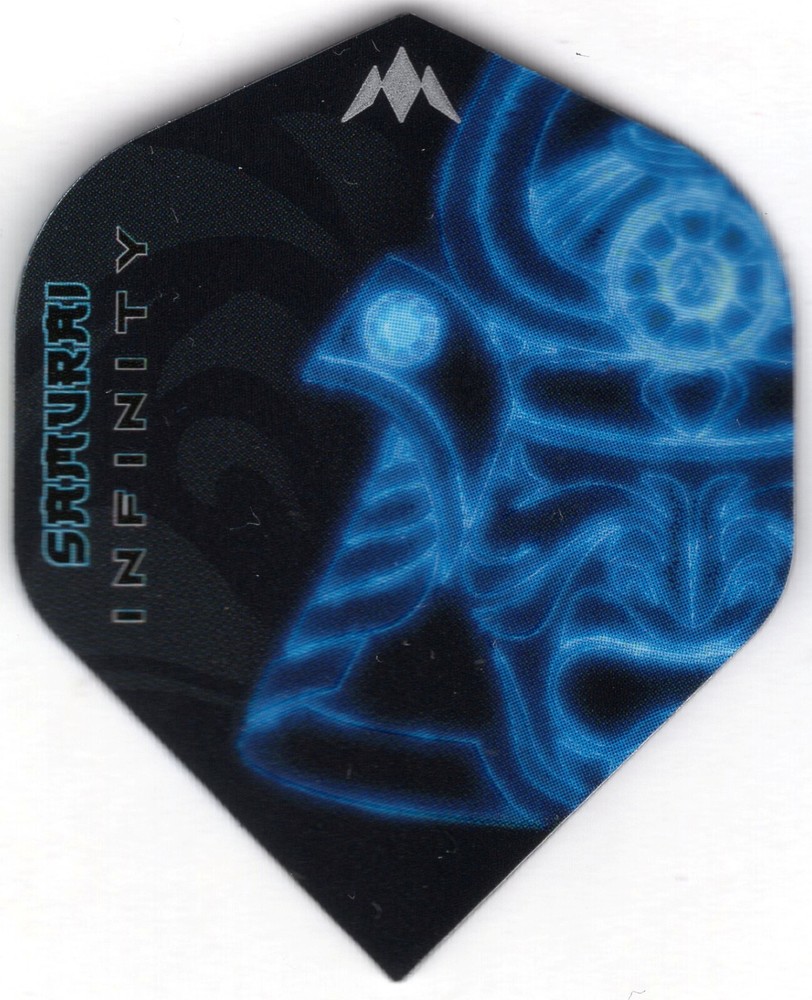 Blue SAMURAI Dart Flights: 3 per set